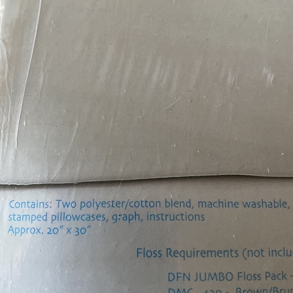 NEW ❤️Janlynn Religious Cross Stamped Cross Stitch Standard Size Pillowcases - Picture 5 of 5